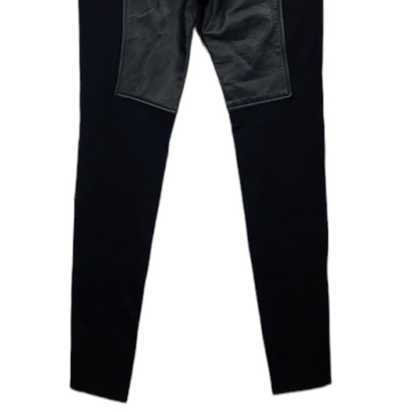 Alexander Wang Lambskin Leather Panel Ponte Pants Size XS - Picture 12 of 13